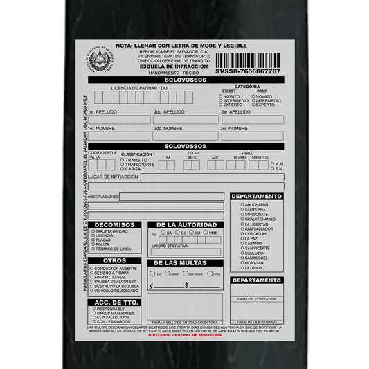Multa de tránsito