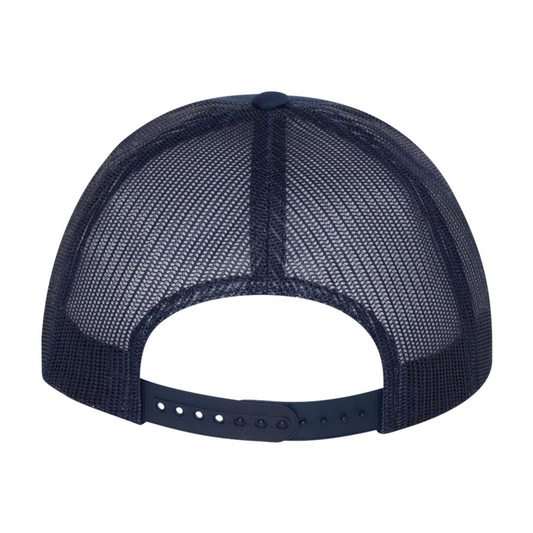 ES El Salvador white navy trucker hat