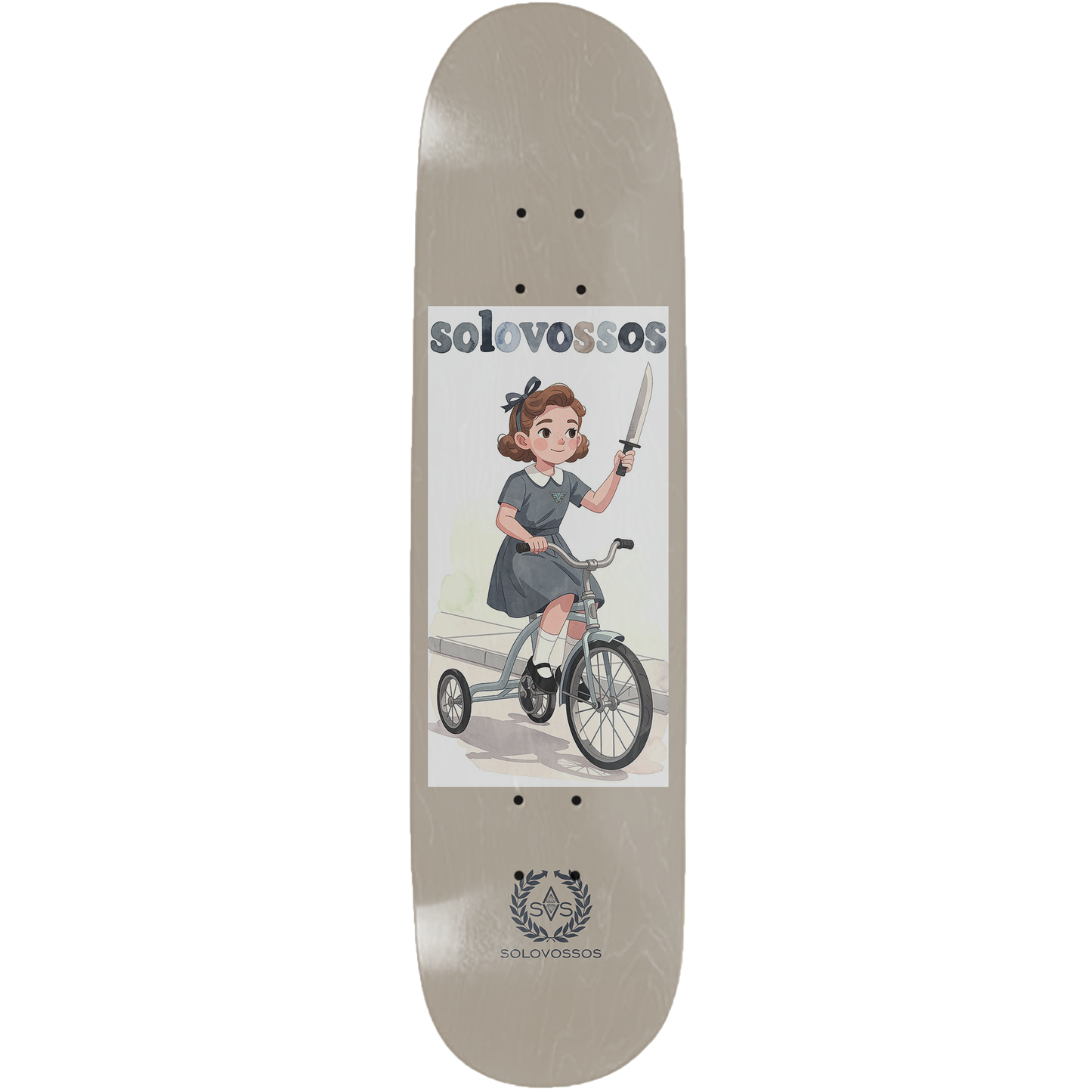 Play time tricycle girl skateboard deck