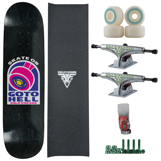 Skate or go to hell complete skateboard