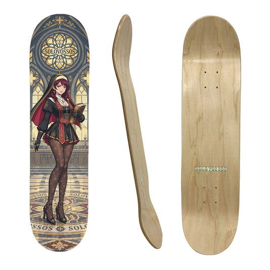 solo vos sos Monja Anime Girl Skateboard deck