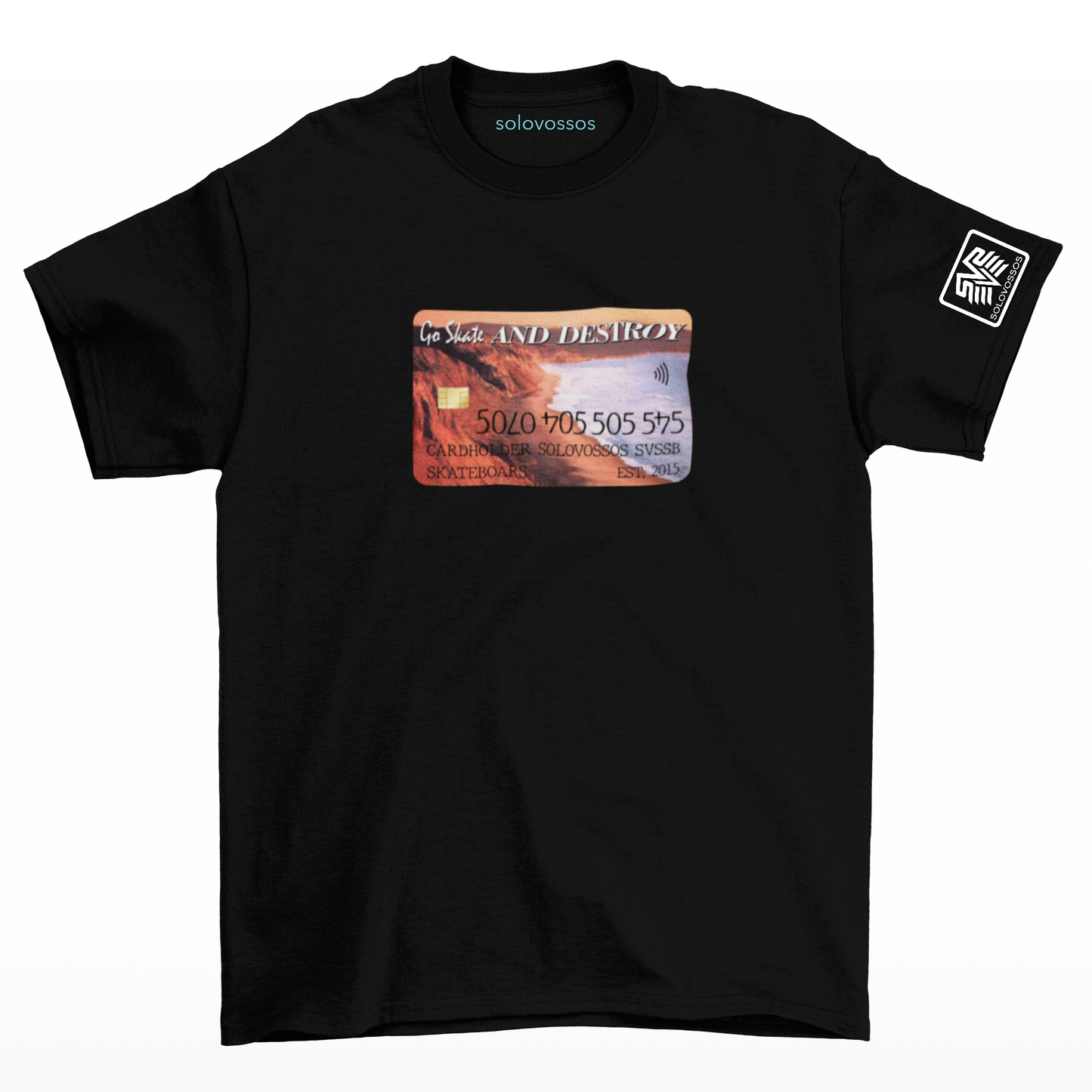 EBT solovossos skateboard card T-shirt