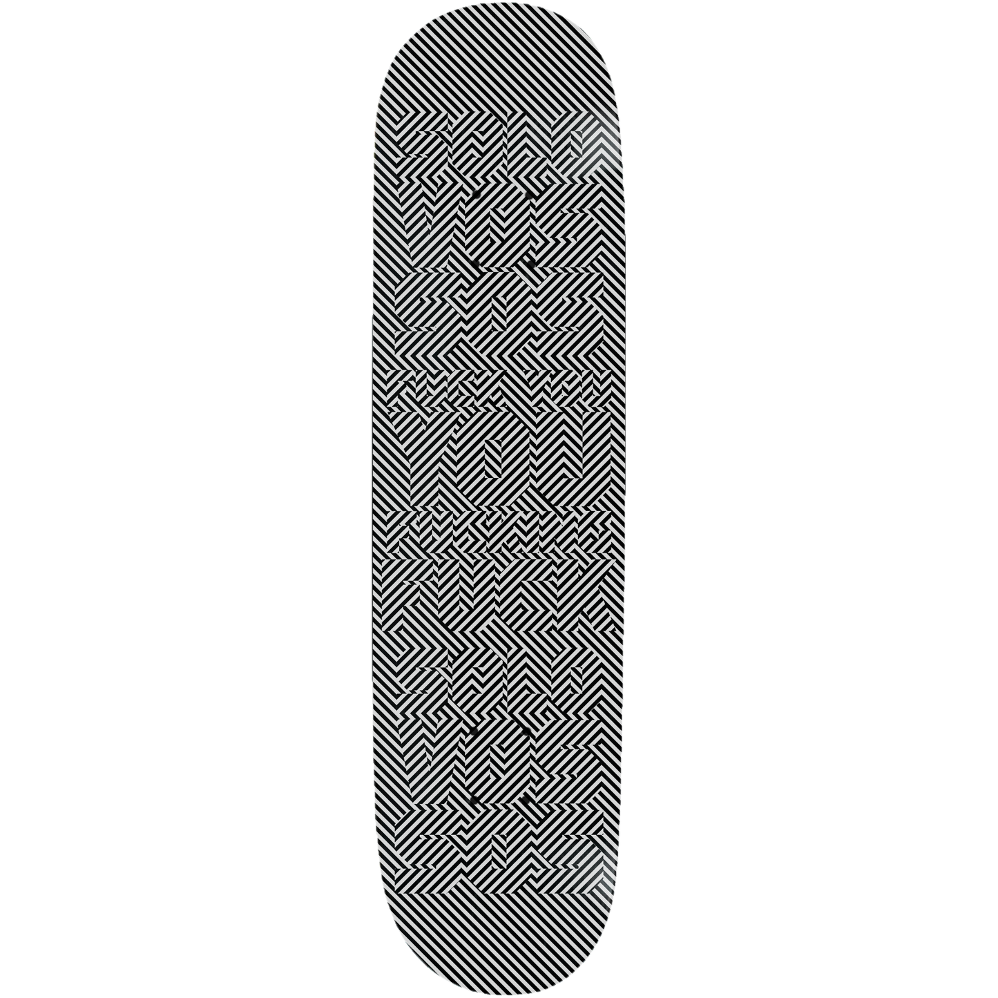 Abstract Design Hidden Message FU U F F Skateboard Deck