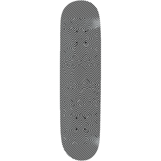 Abstract Design Hidden Message FU U F F Skateboard Deck