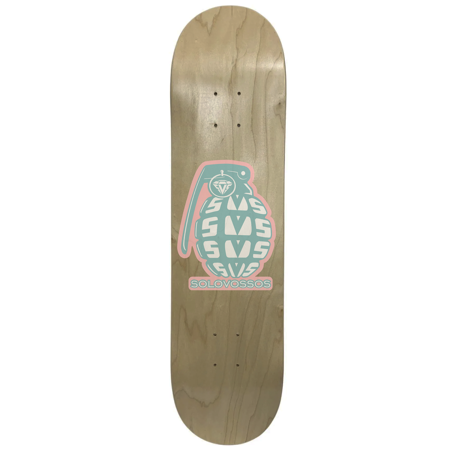 Hand Grenade Pastel Skateboard deck