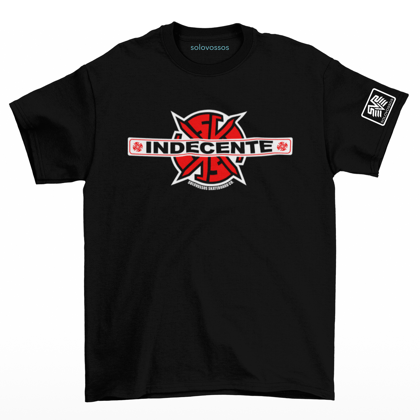 Indecent solovossos skateboard Co. T-shirt