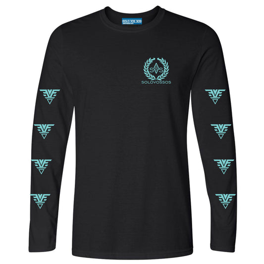SVS crest and v-logo Long Sleeve shirt