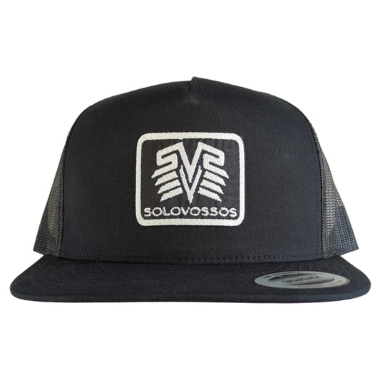 solo vos sos Embroidered Tribal logo trucker hat