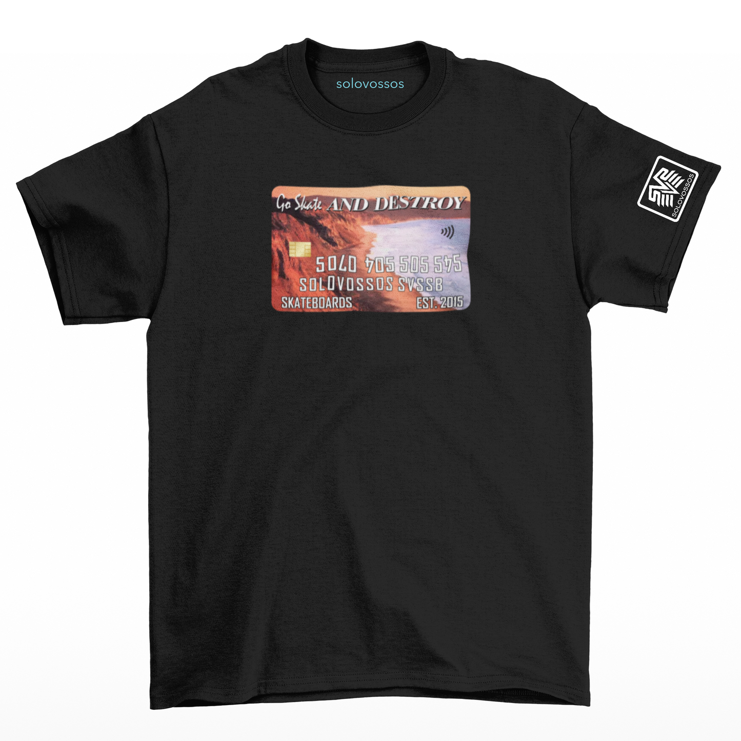 EBT solovossos skateboard card T-shirt