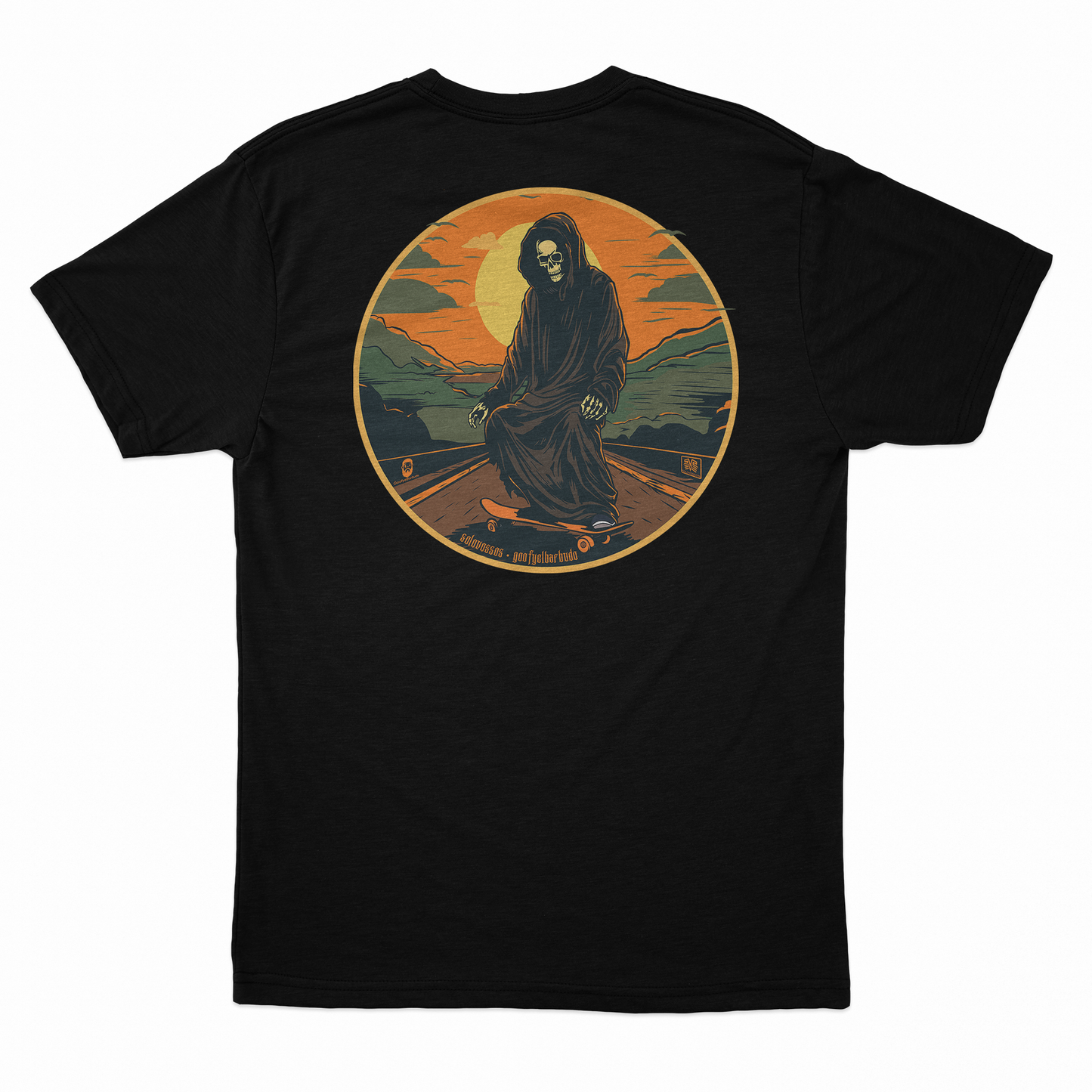 Skateboarding Grim Reaper