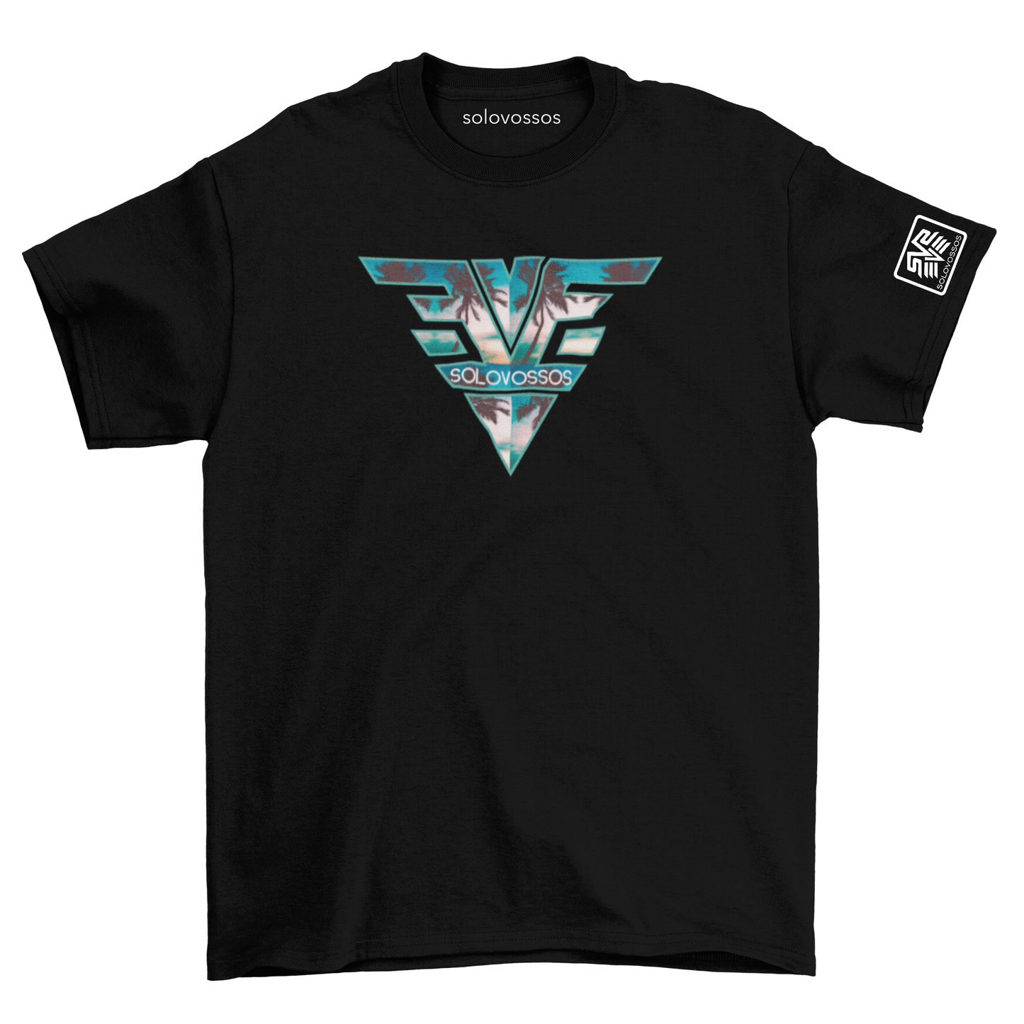 SVS sunset palms V logo