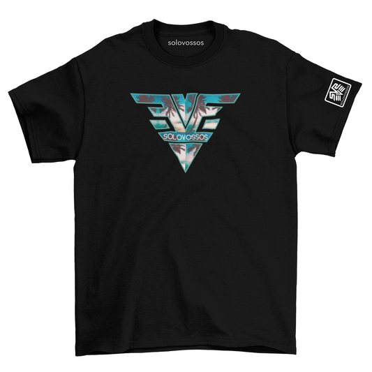 SVS sunset palms V logo