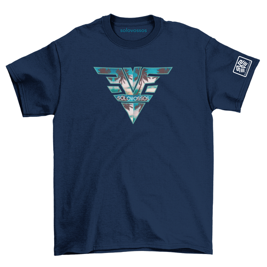 SVS sunset palms V logo