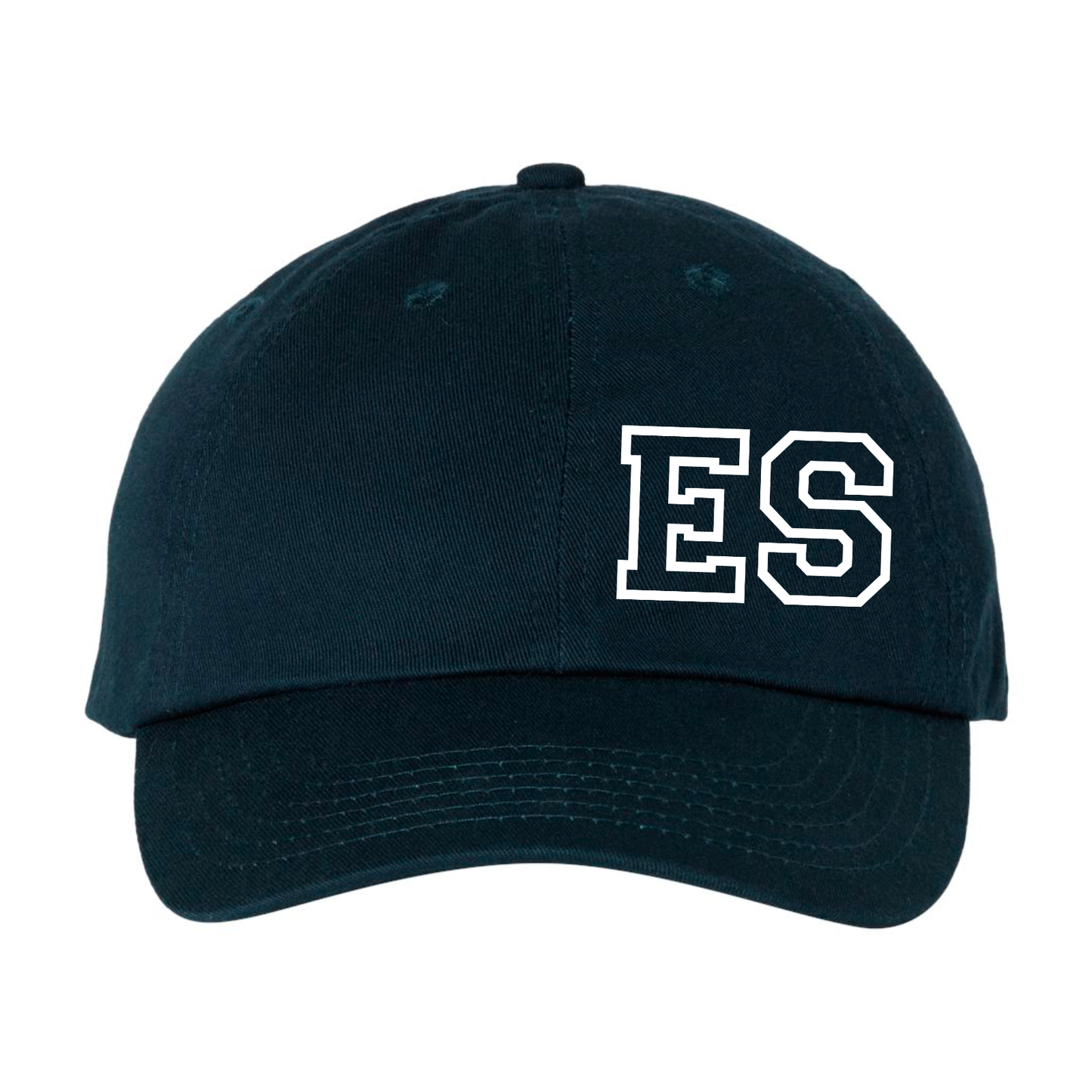 ES El Salvador chiltota logo gorra negra de 5 paneles con cierre a presión