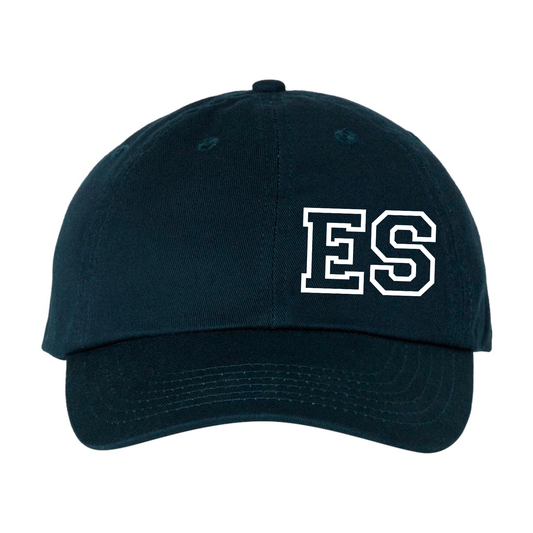 ES El Salvador Navy White dad cap hat