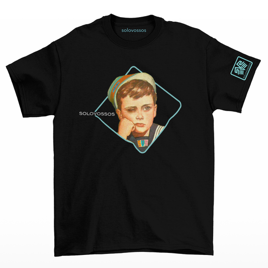 Retro black eye boy