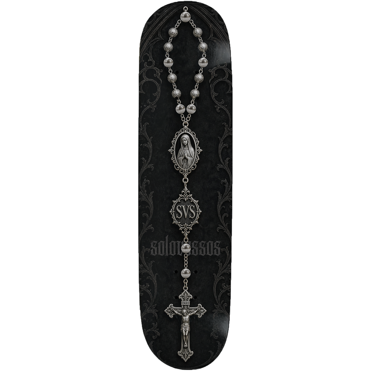 Rosary de Plata svs solovossos Skateboard deck