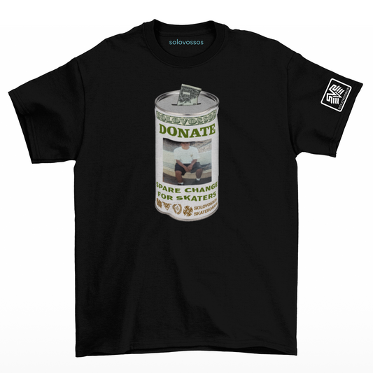 Donate spare change for skaters Tin Can